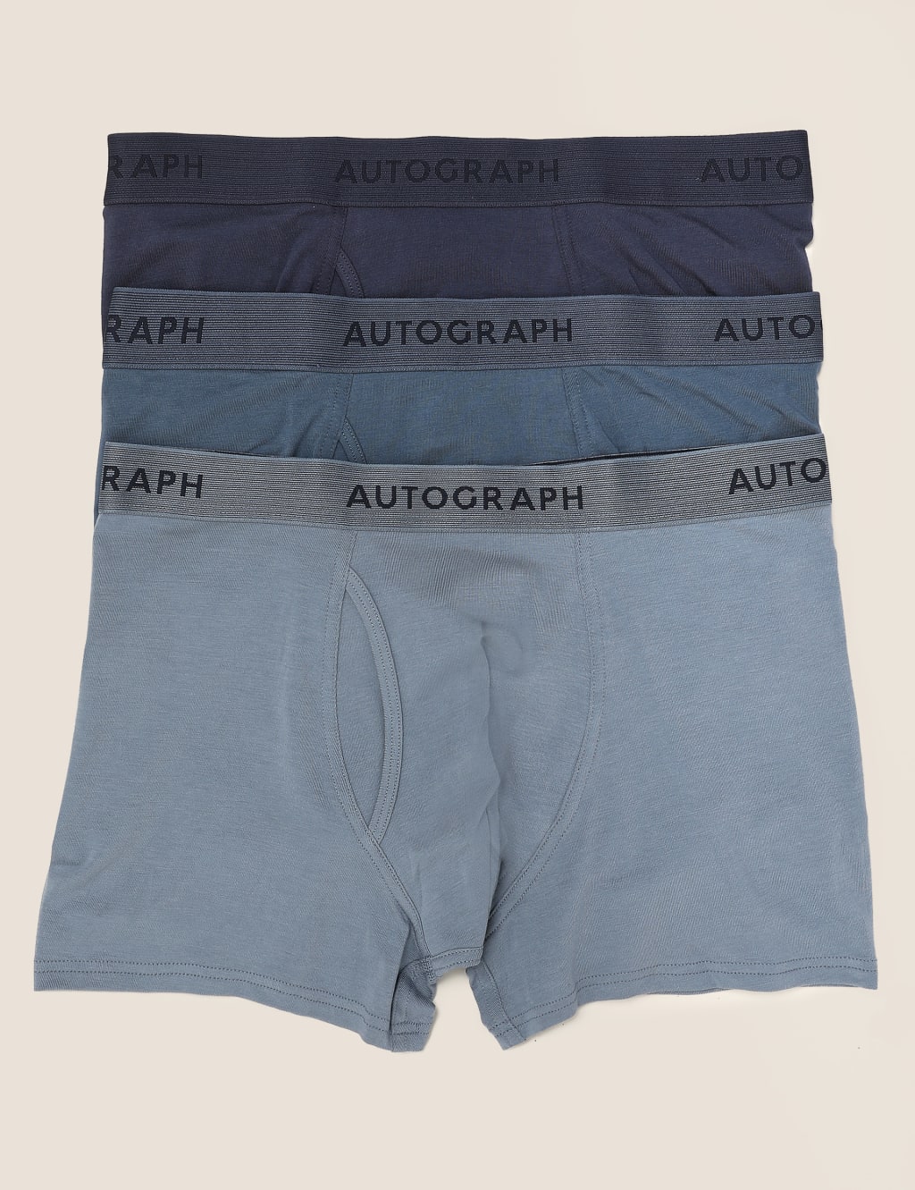 3pk Premium Cotton Supersoft Trunks 2 of 3
