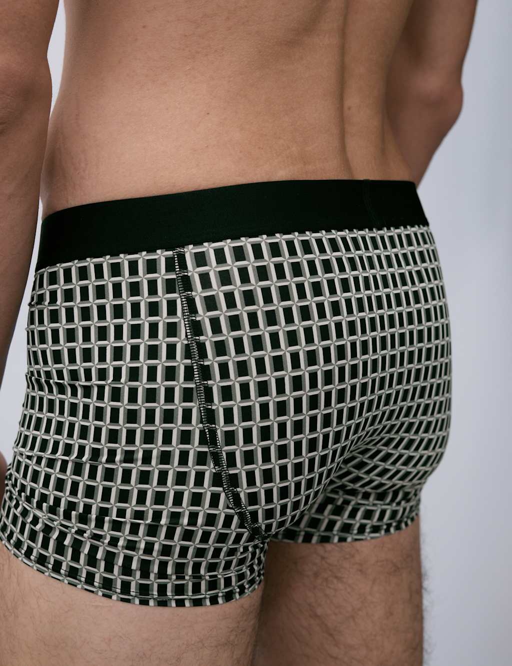 5pk Microskin Geometric Stretch Trunks 2 of 6