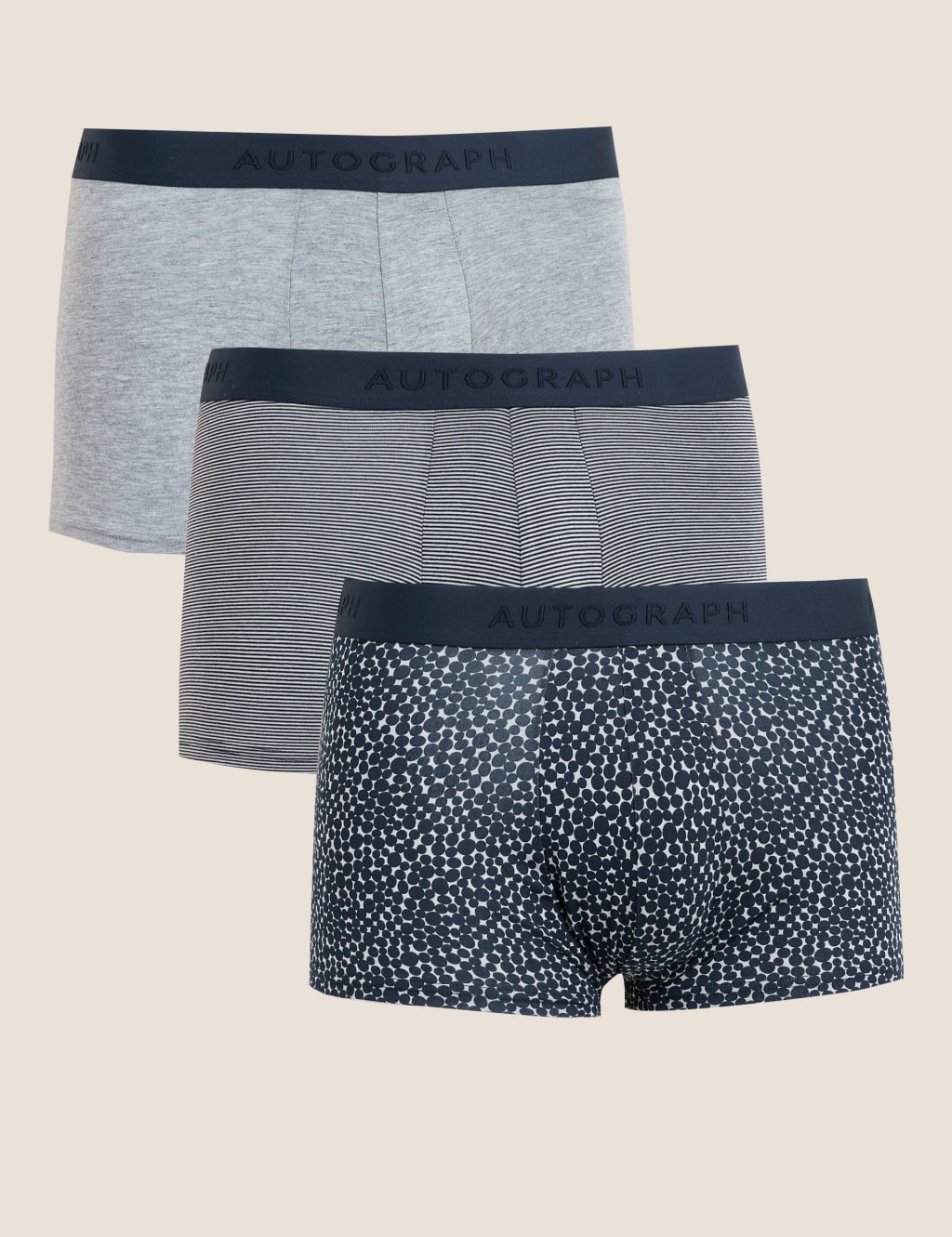 3pk Cotton Blend Assorted Pattern Hipsters 1 of 4