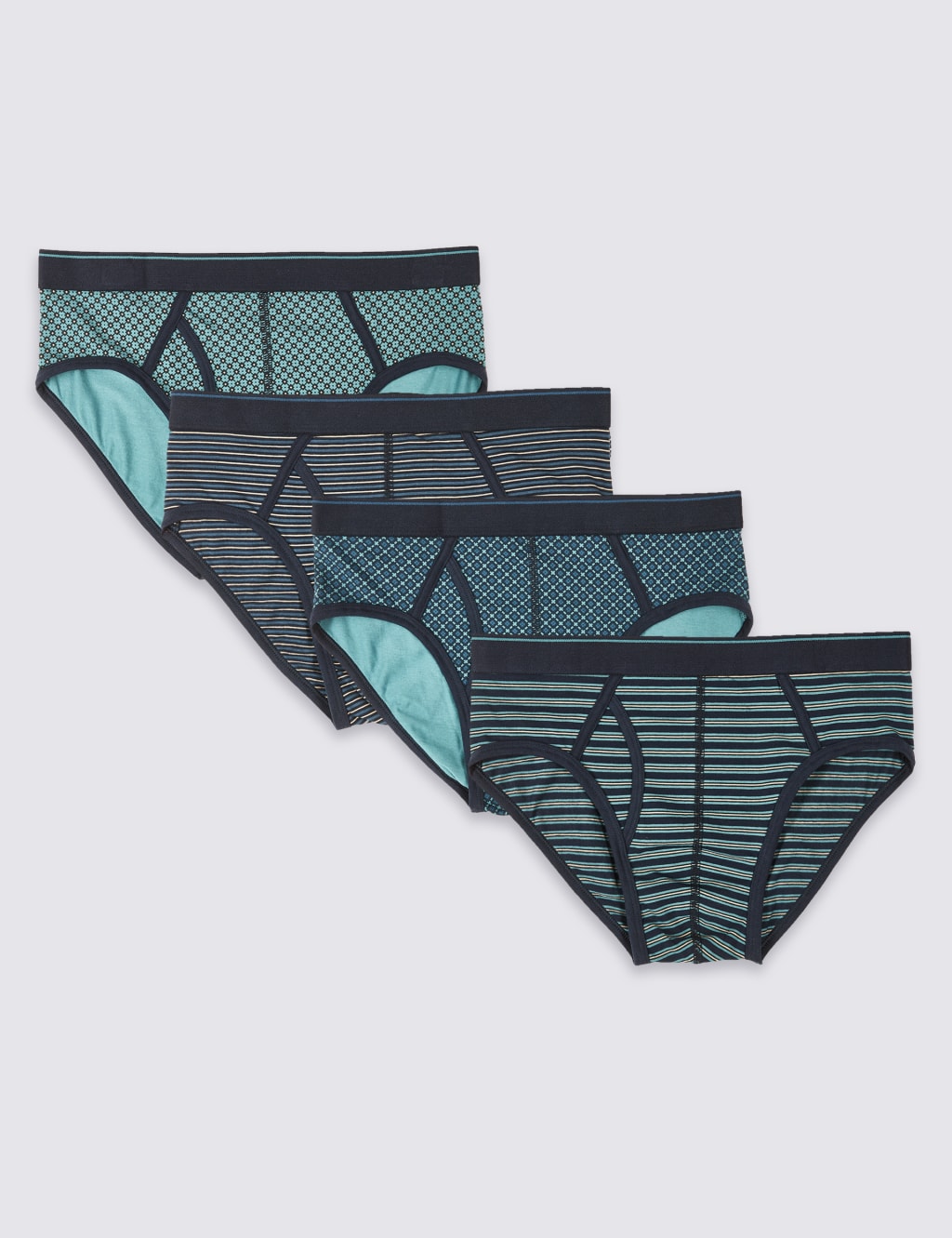 4 Pack Cotton Rich Briefs with StayNEW™ 2 of 3
