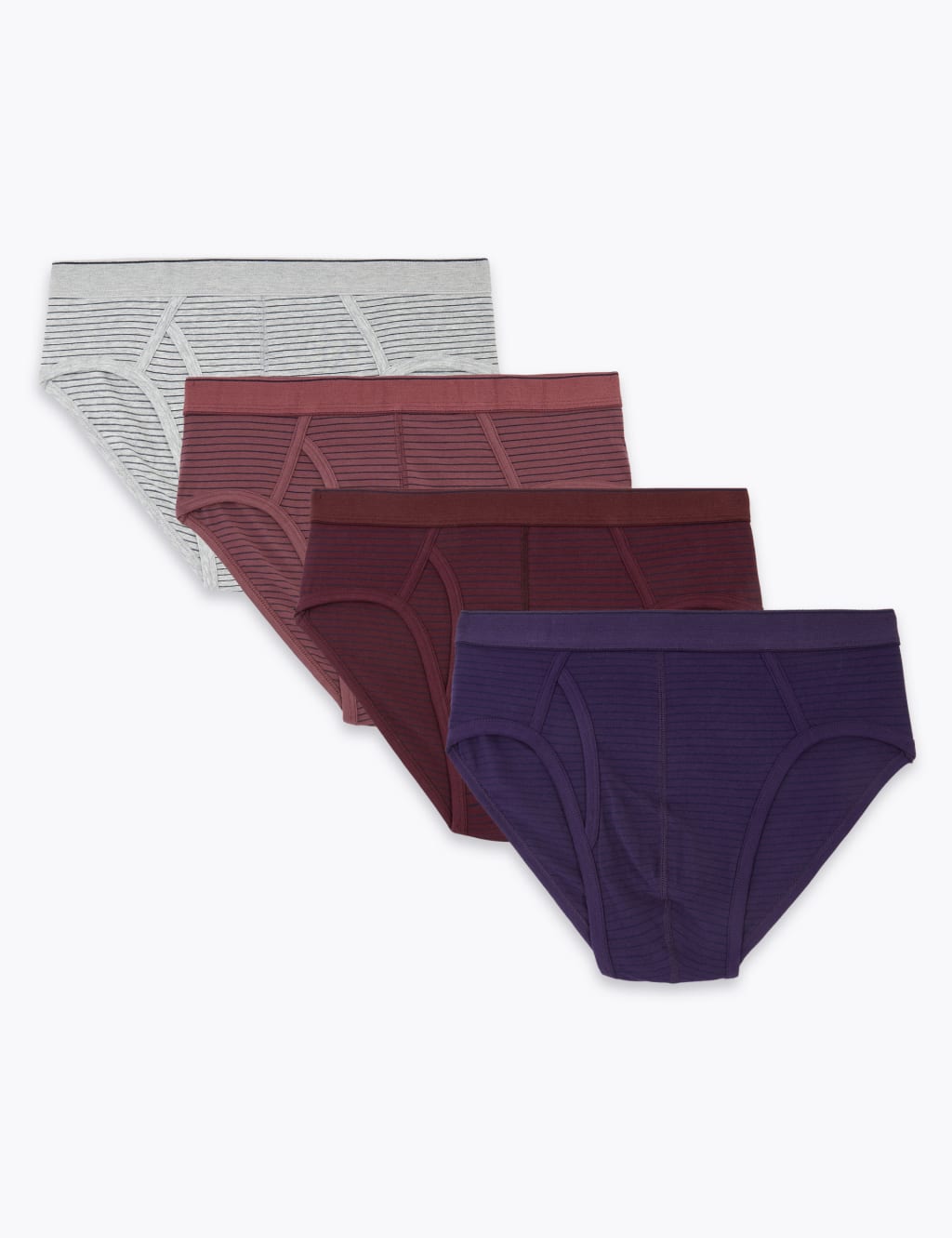 4pk Cotton Cool & Fresh™ Striped Briefs 2 of 3