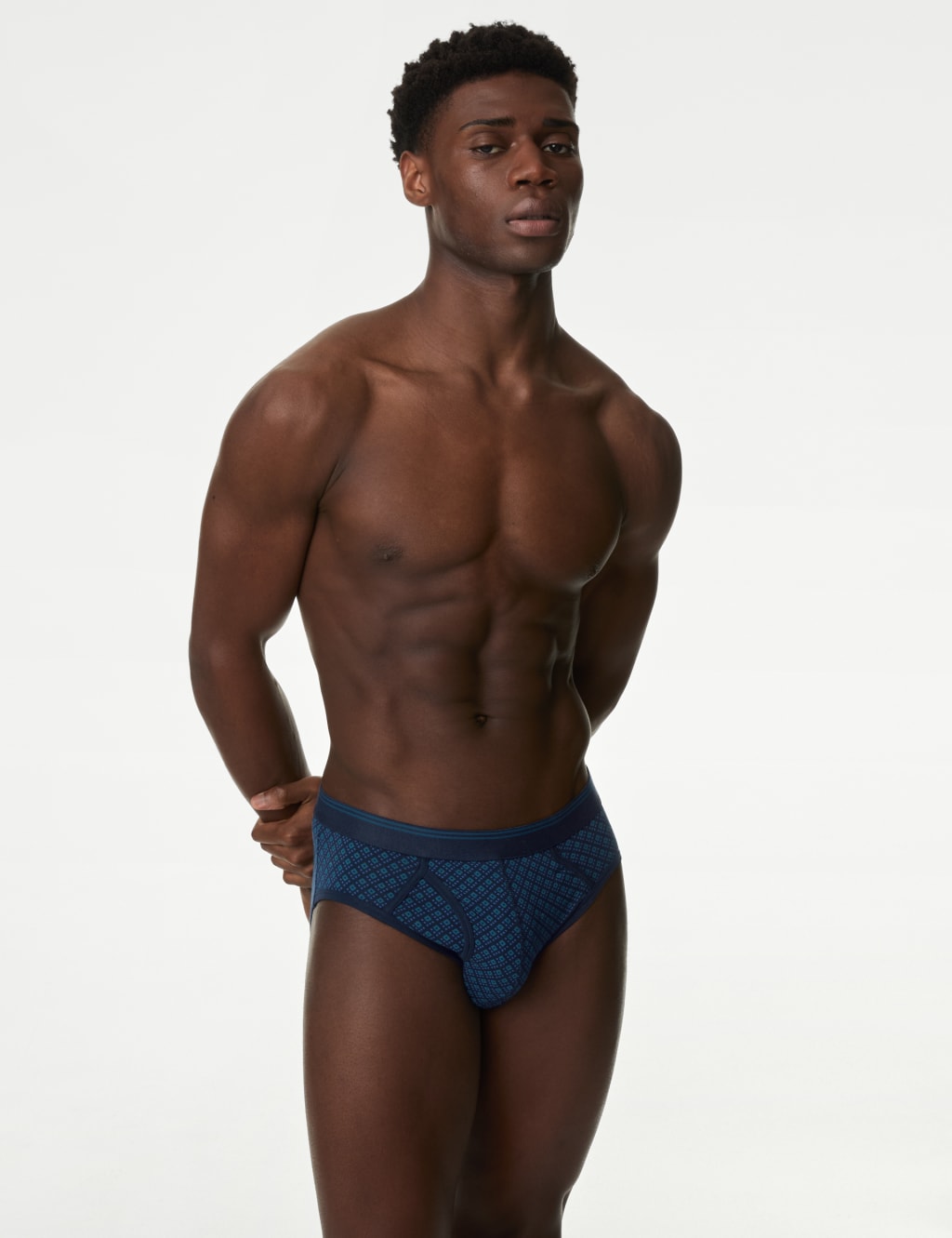 5pk Cool Fresh Geometric Stretch Briefs M S Collection M S