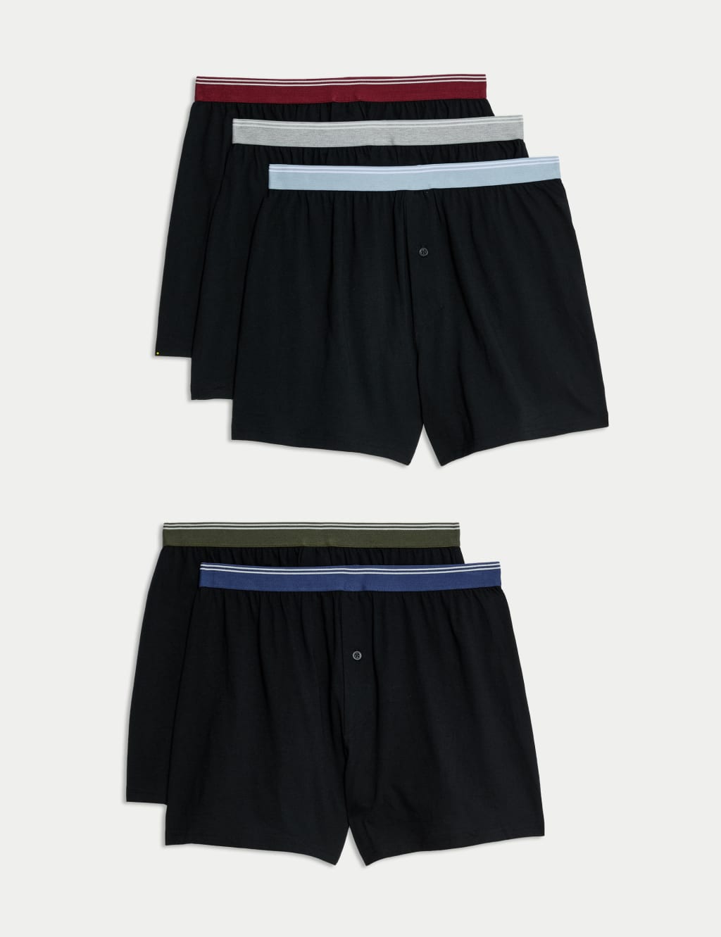 5pk Pure Cotton Cool & Fresh™ Jersey Boxers 1 of 1