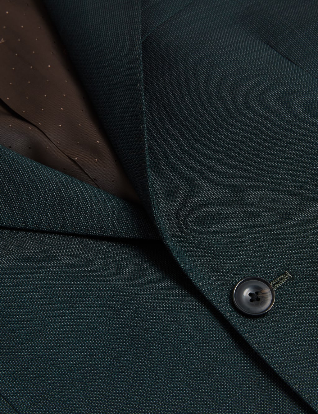 Tailored Fit Pure Wool Textured Suit Jacket 7 of 8