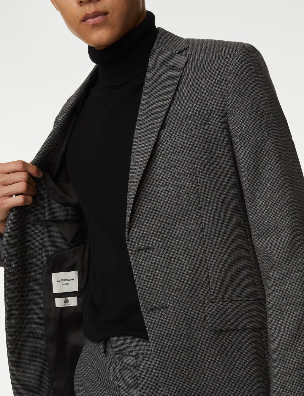 Tailored Fit Wool Blend Suit Jacket 7 of 9
