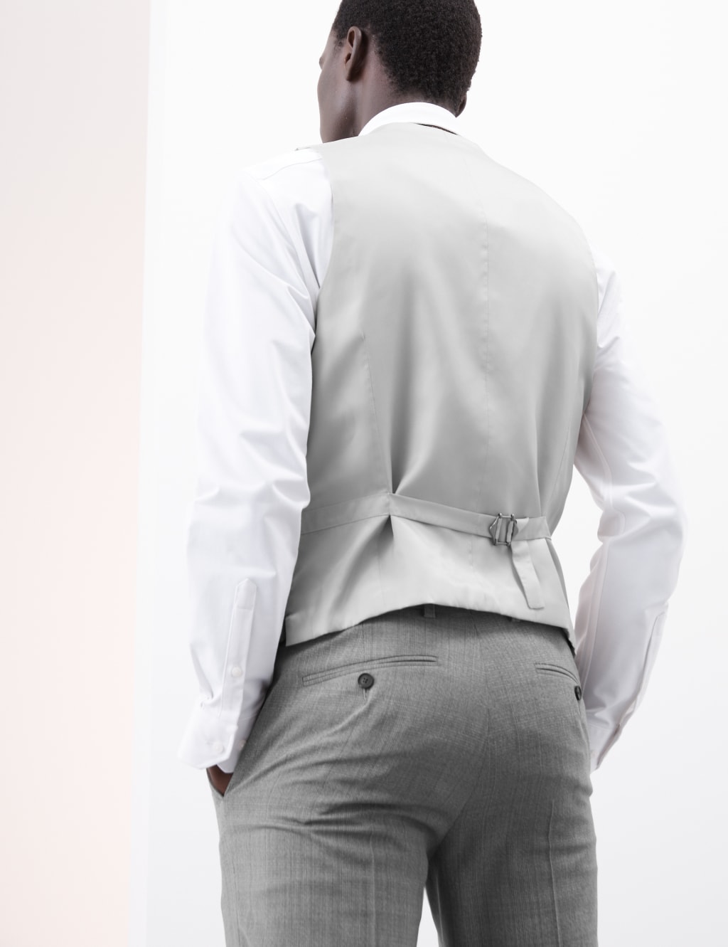 Pure Wool Check Waistcoat 3 of 4