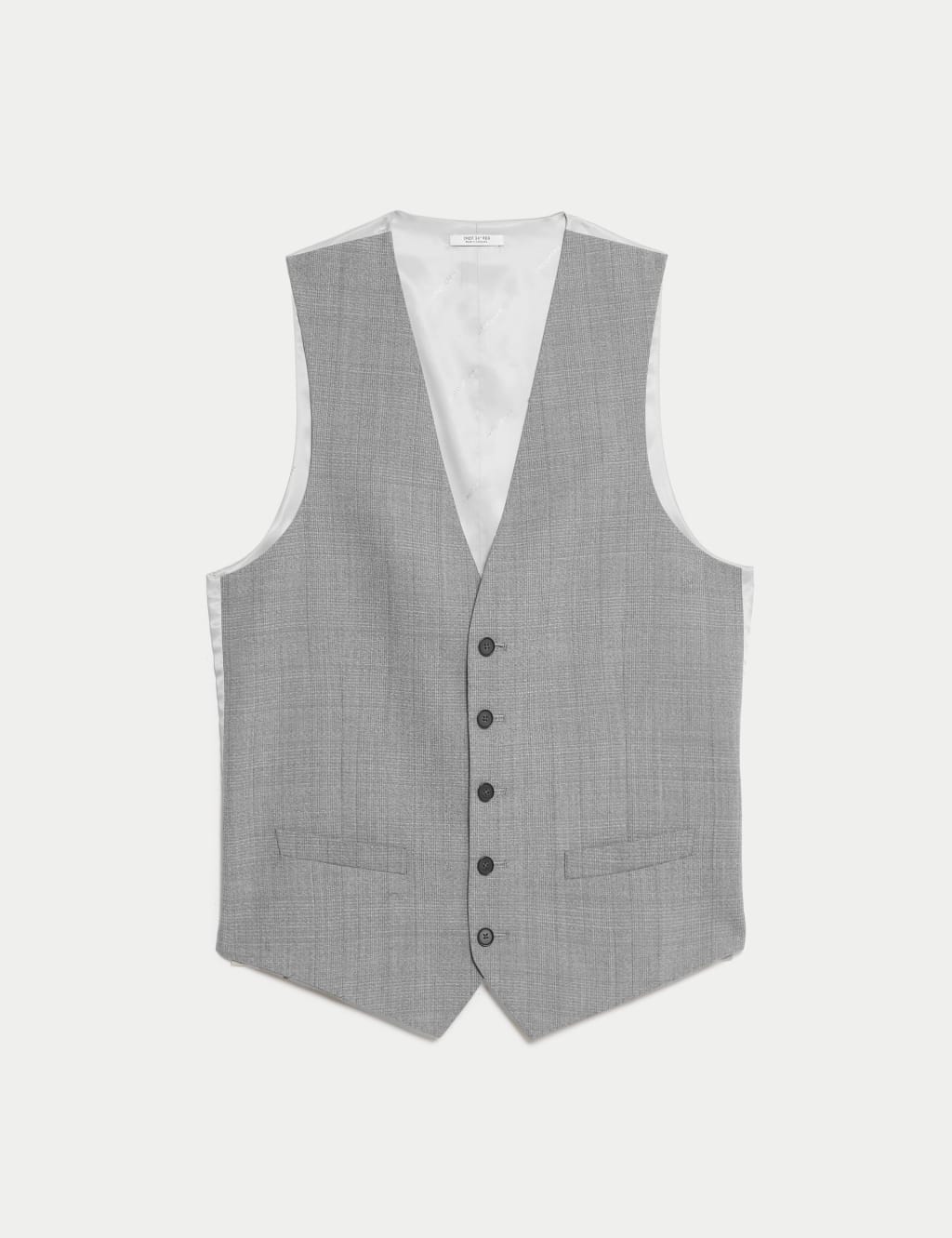 Pure Wool Check Waistcoat 2 of 4