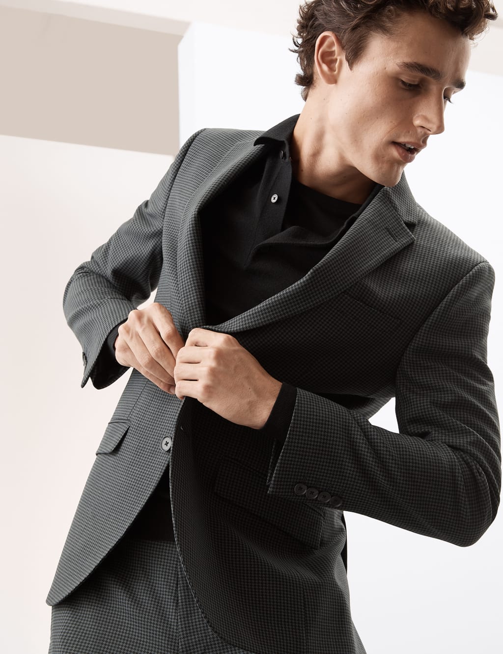 Check tailored coat store