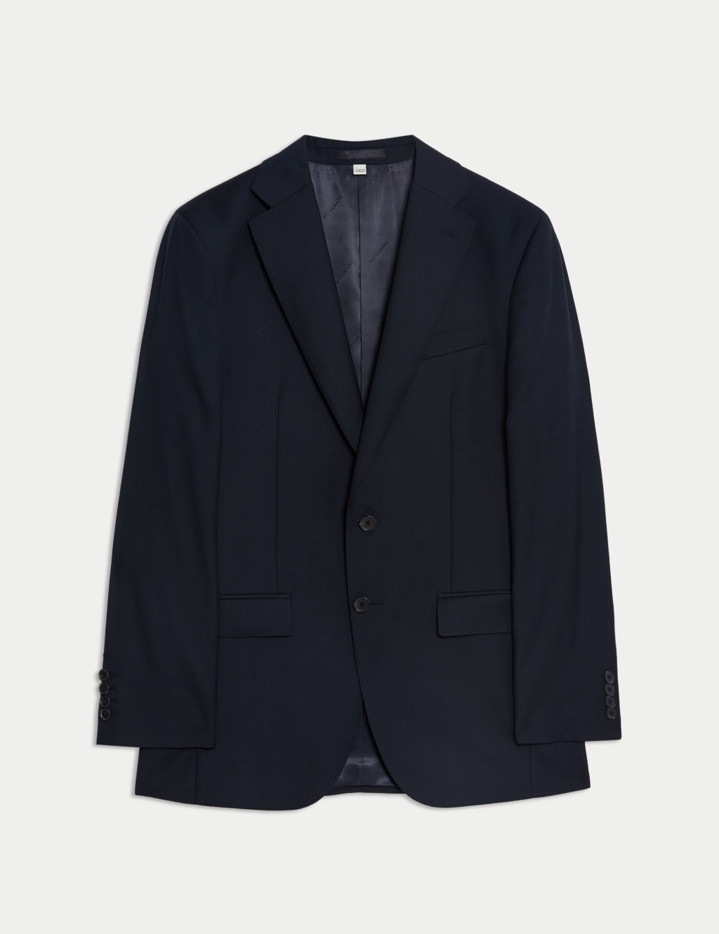 Tailored Fit Pure Wool Check Suit Jacket 2 of 8