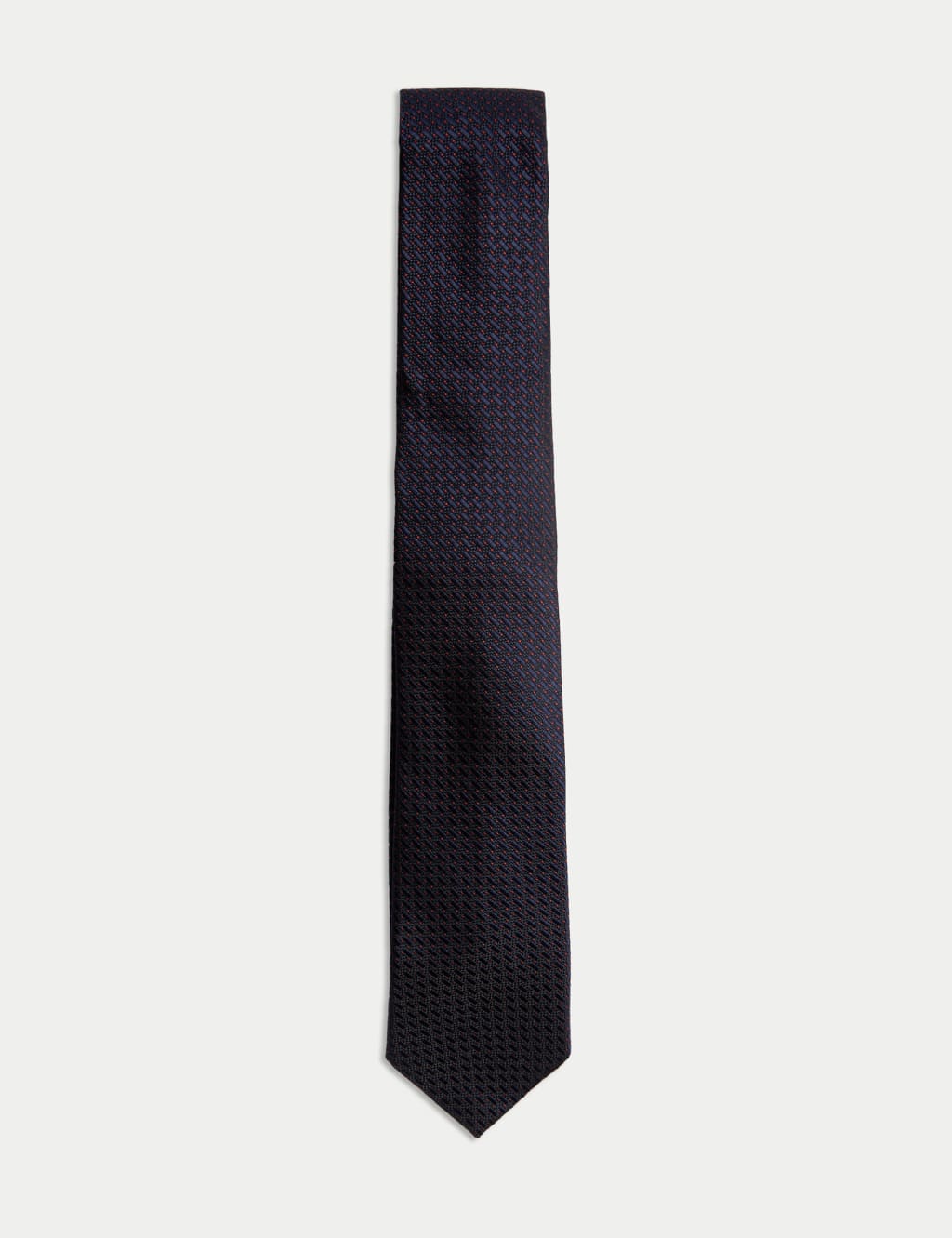 Slim Textured Pure Silk Tie 1 of 2