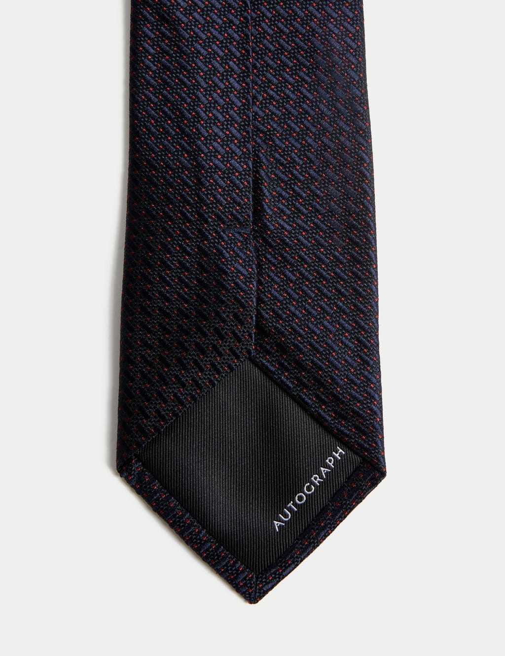 Slim Textured Pure Silk Tie 2 of 2