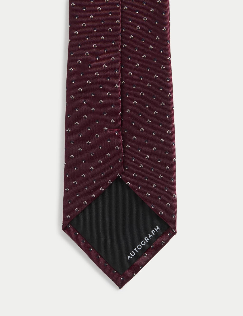 Slim Geometric Pure Silk Tie 2 of 2