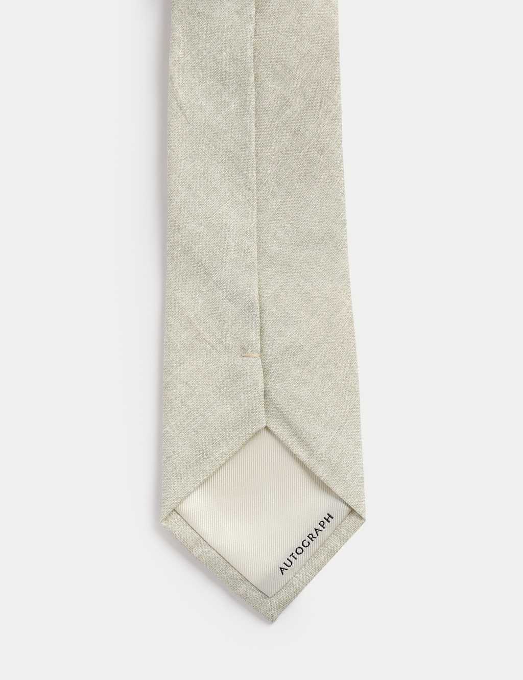Linen Silk Blend Tie 2 of 2