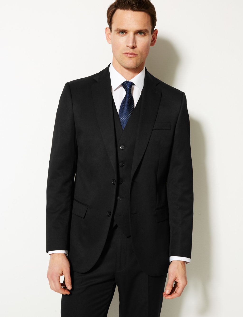 Marks and spencer black waistcoat deals