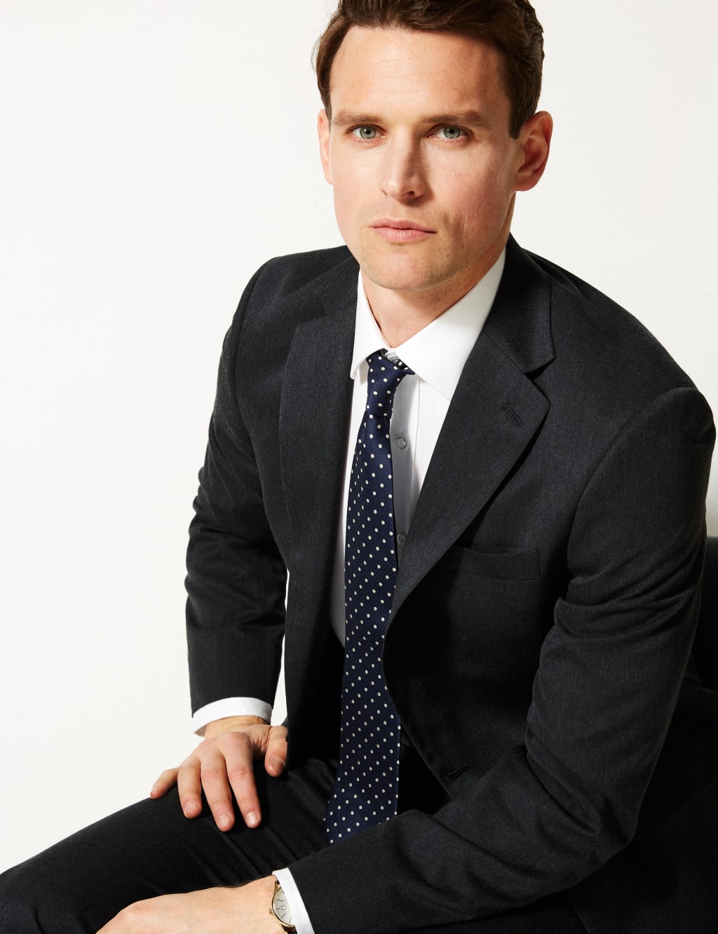 Charcoal Regular Fit Suit Jacket 1 of 8