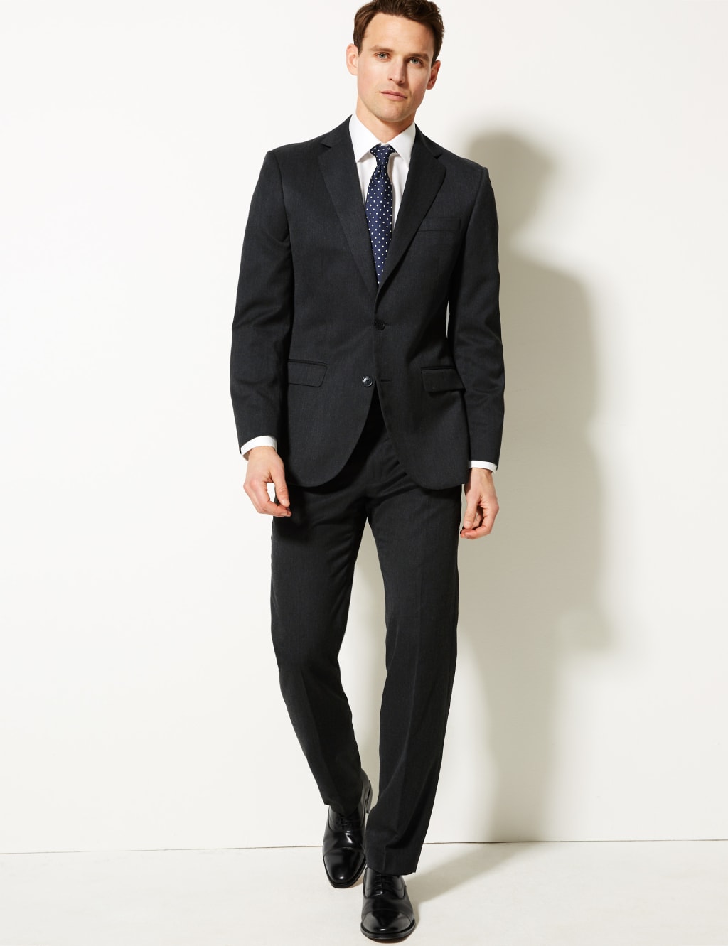 Charcoal Regular Fit Suit Jacket 3 of 8