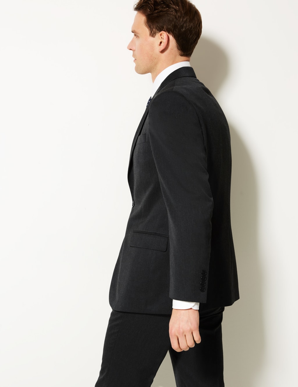 Charcoal Regular Fit Suit Jacket 4 of 8
