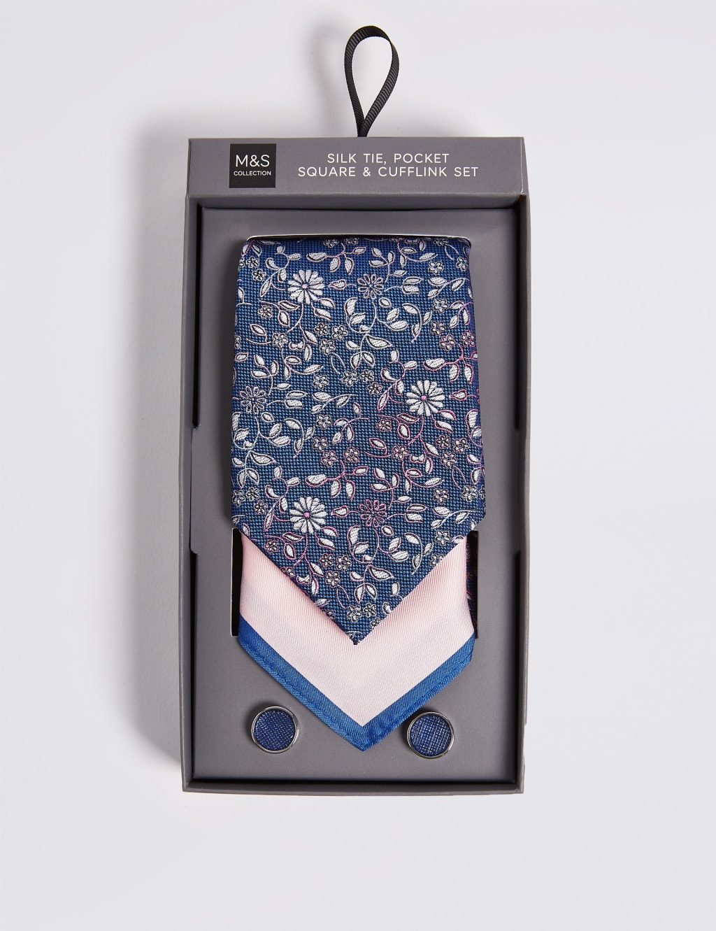 Floral Tie, Hank & Cufflink Set 1 of 6