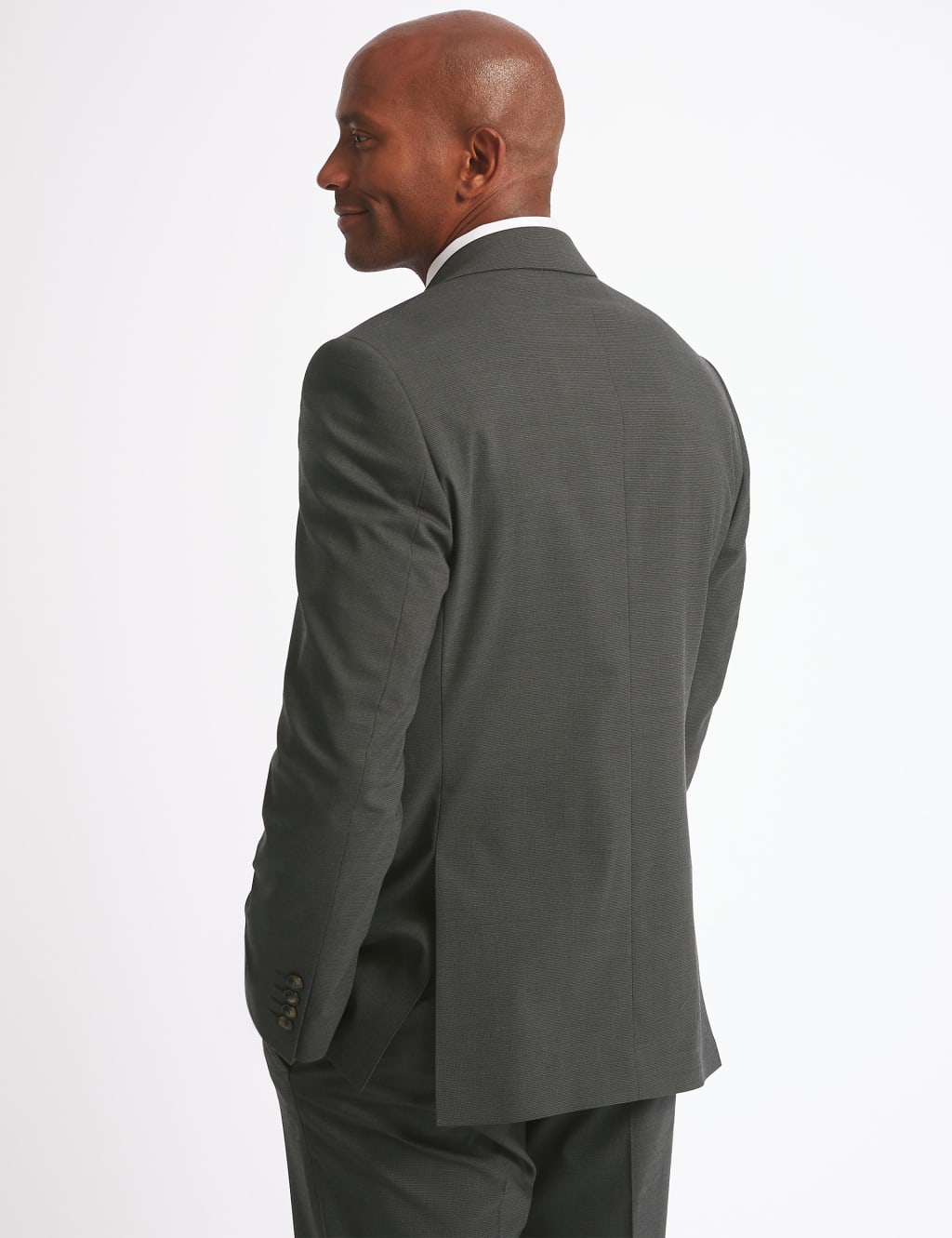Charcoal Textured Regular Fit Jacket 5 of 9