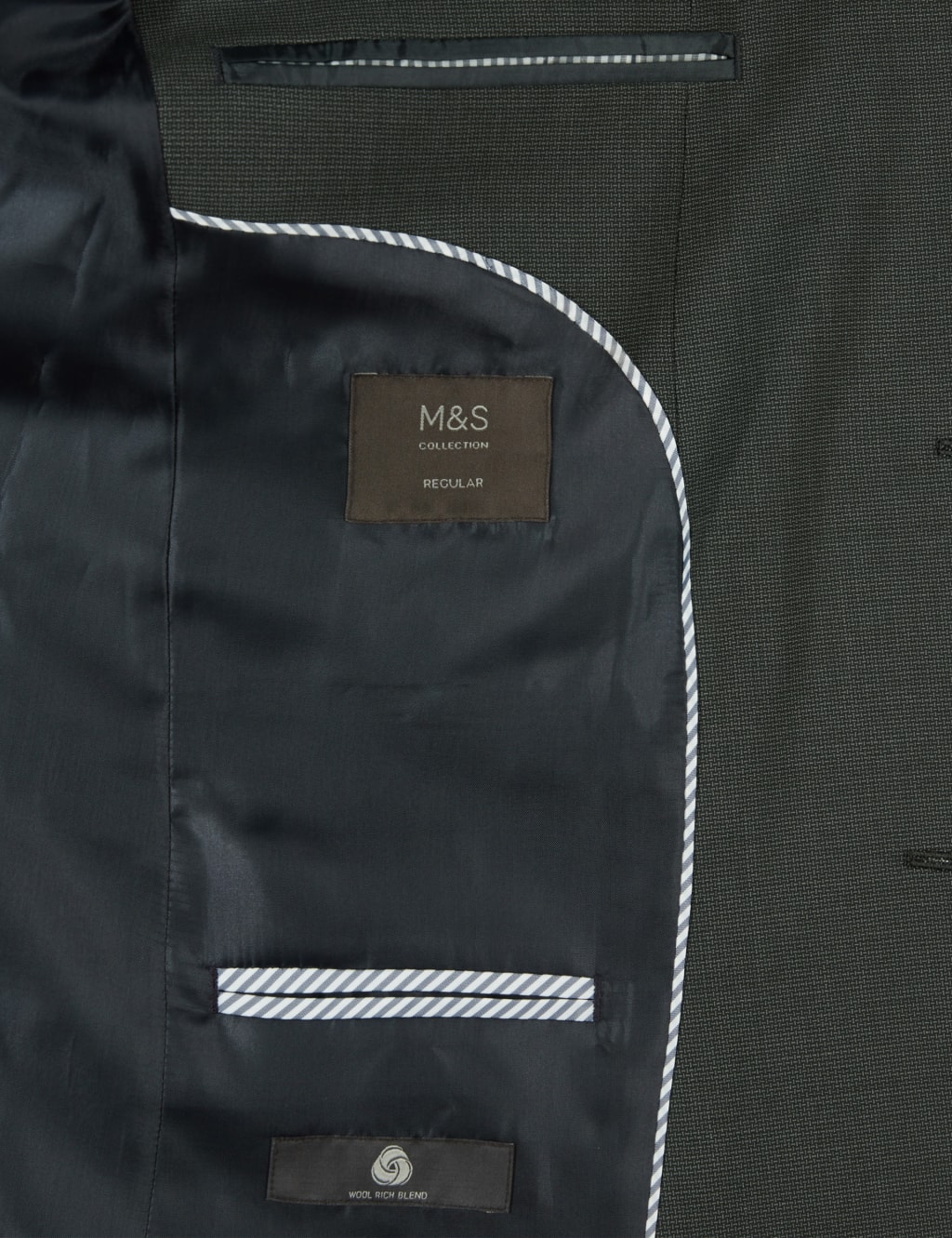 Charcoal Textured Regular Fit Jacket 9 of 9