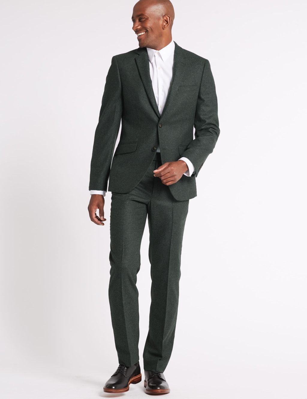 Textured Tailored Fit Jacket with Italian Fabric 3 of 9