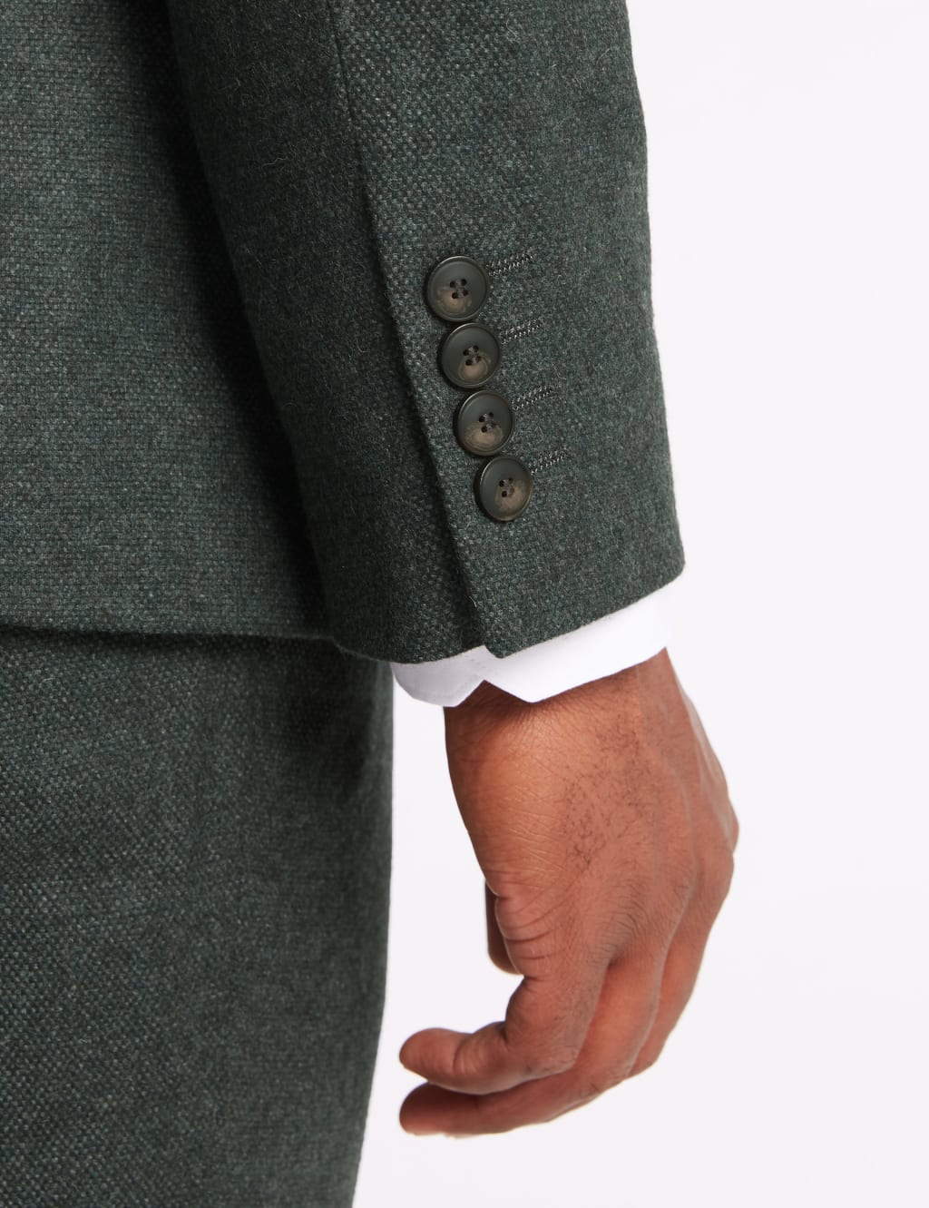 Textured Tailored Fit Jacket with Italian Fabric 6 of 9