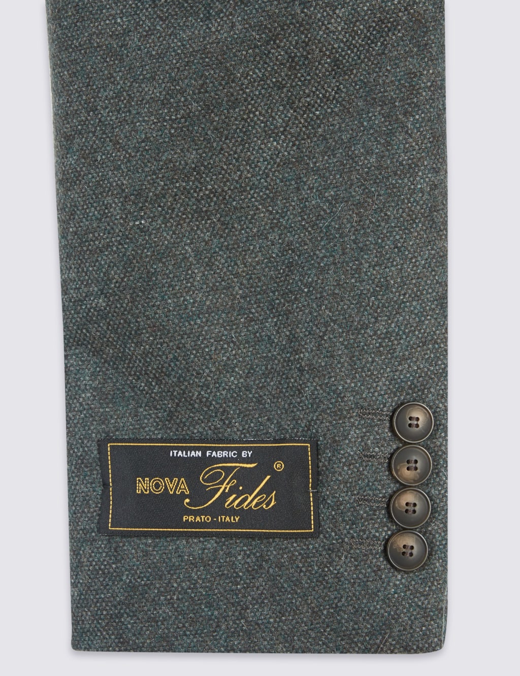 Textured Tailored Fit Jacket with Italian Fabric 8 of 9