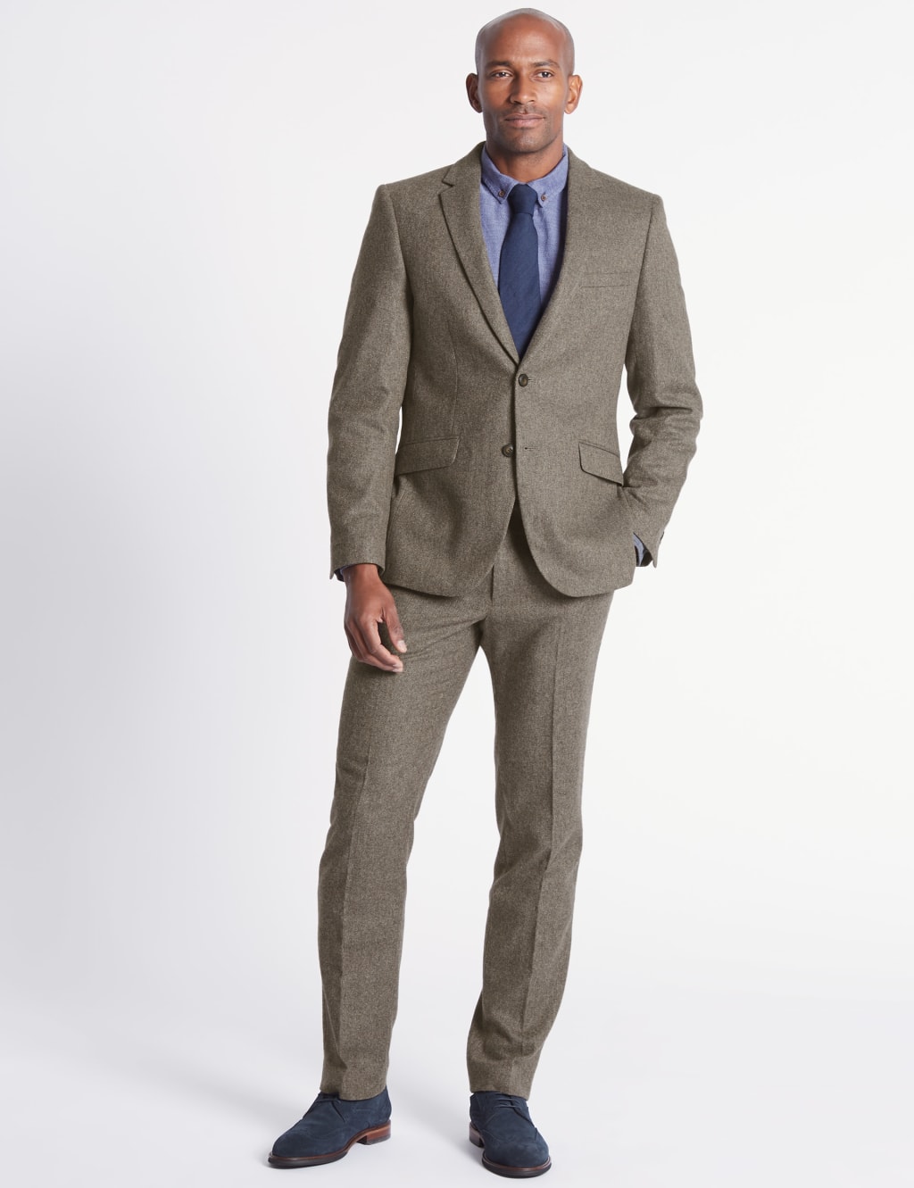 Wool Blend Jacket with Italian Fabric 1 of 9