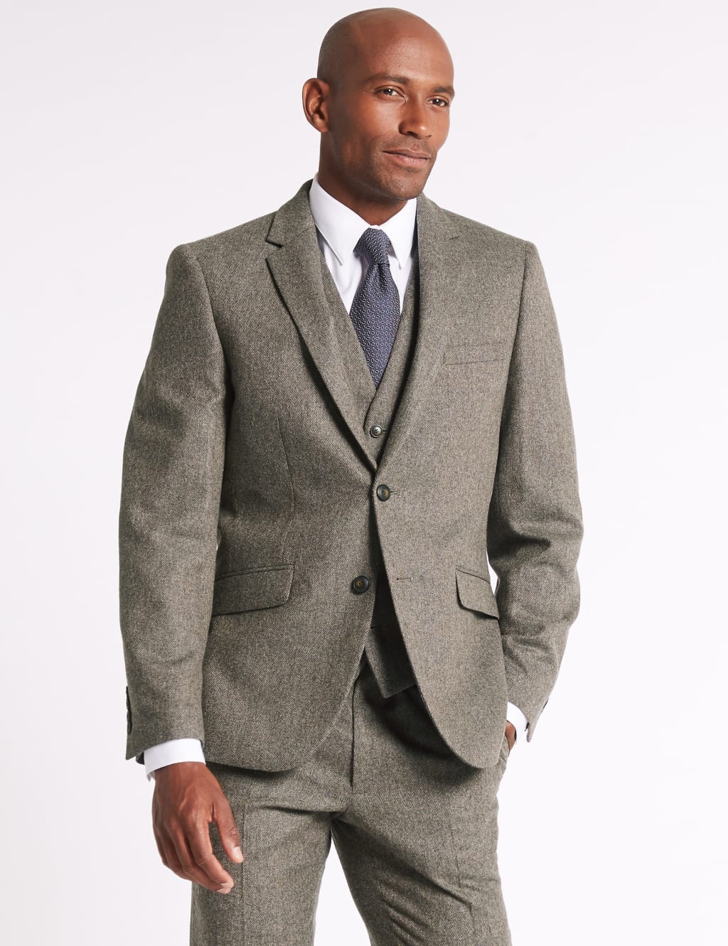 Wool Blend Jacket with Italian Fabric 4 of 9