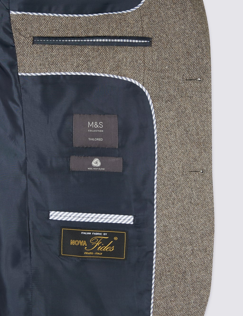 Wool Blend Jacket with Italian Fabric 9 of 9