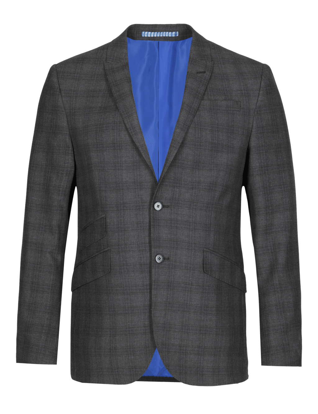 Charcoal Checked Superslim Fit Suit Jacket 2 of 8