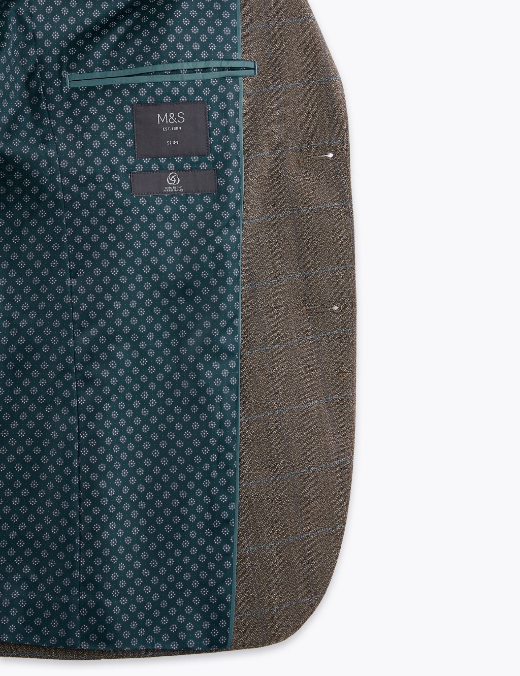 Brown Checked Slim Fit Jacket 6 of 8
