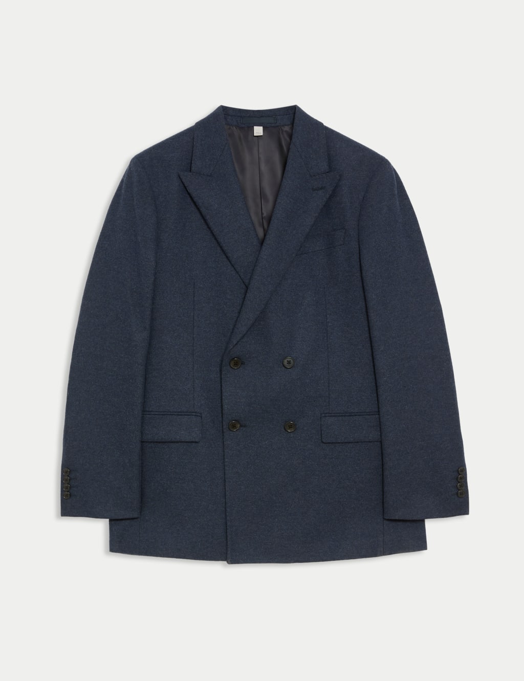 Tailored Fit Wool Rich Tweed Double Breasted Suit Jacket 2 of 7