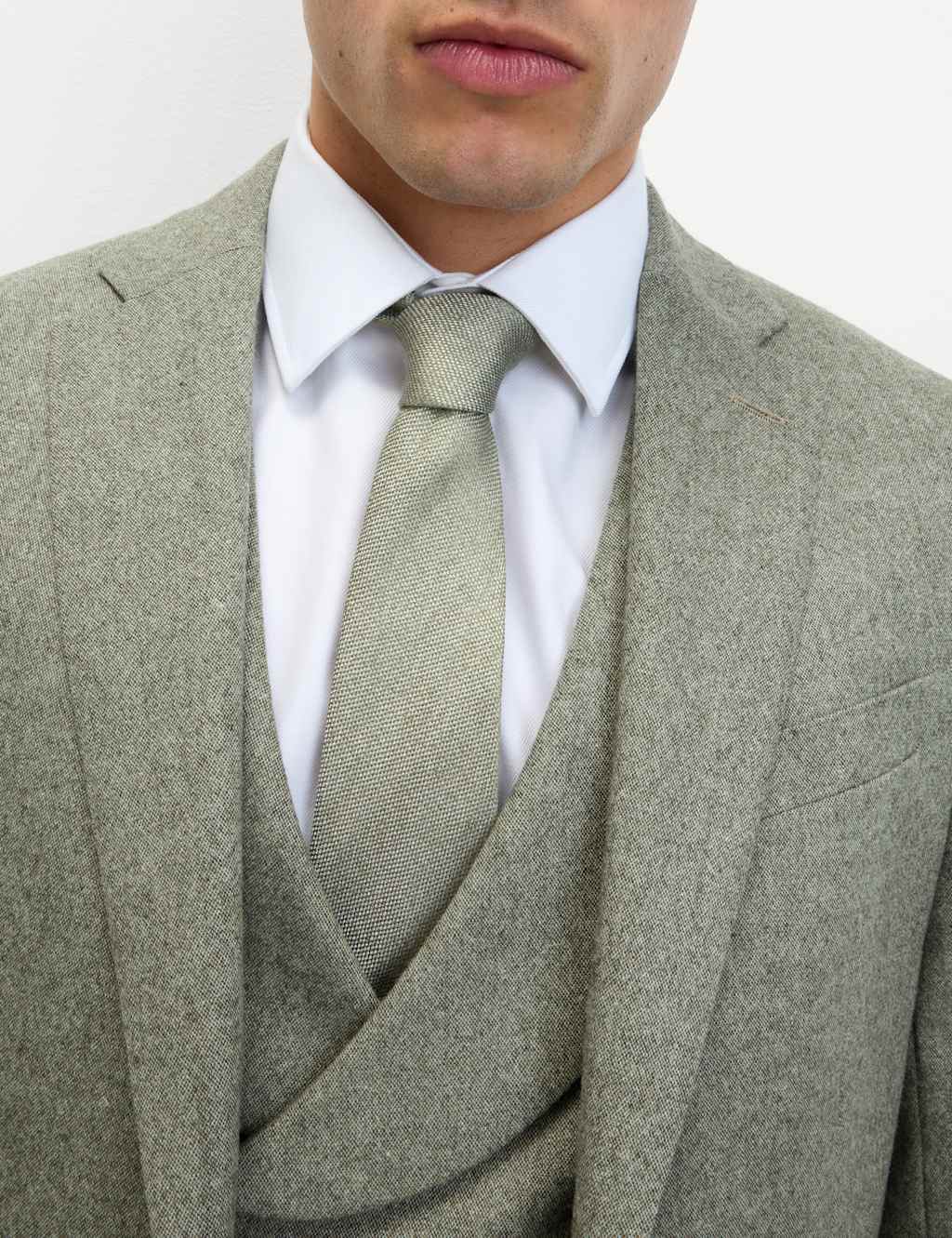 Tailored Fit Wool Rich Tweed Suit Jacket 5 of 6
