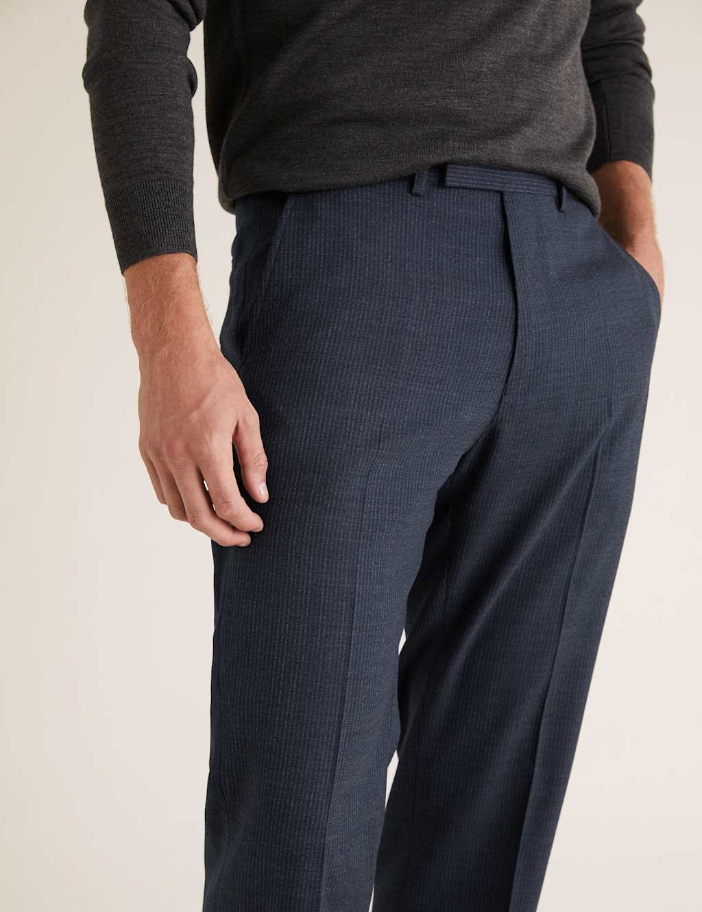 Regular Fit Pinstripe Trousers 4 of 6