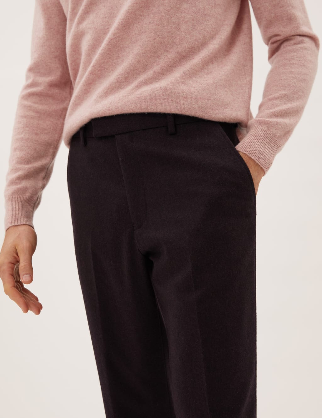 Tailored Fit Italian Wool Trousers 3 of 6