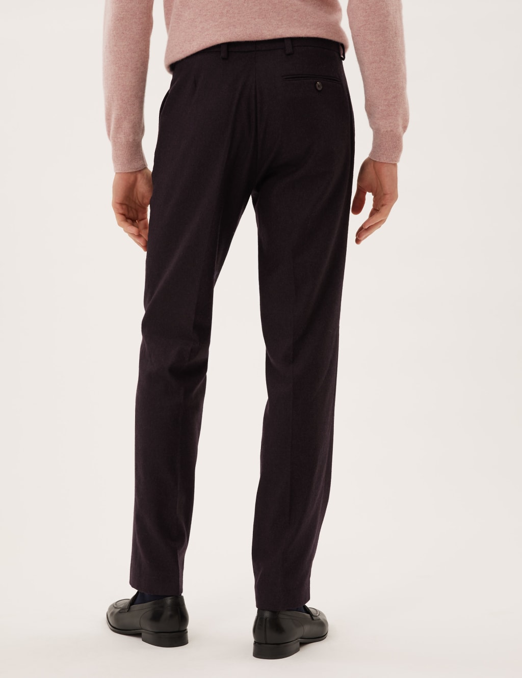 Tailored Fit Italian Wool Trousers 4 of 6