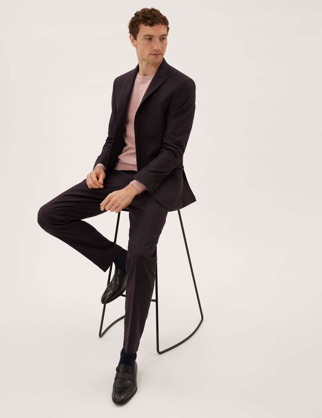 Tailored Fit Italian Wool Trousers 5 of 6