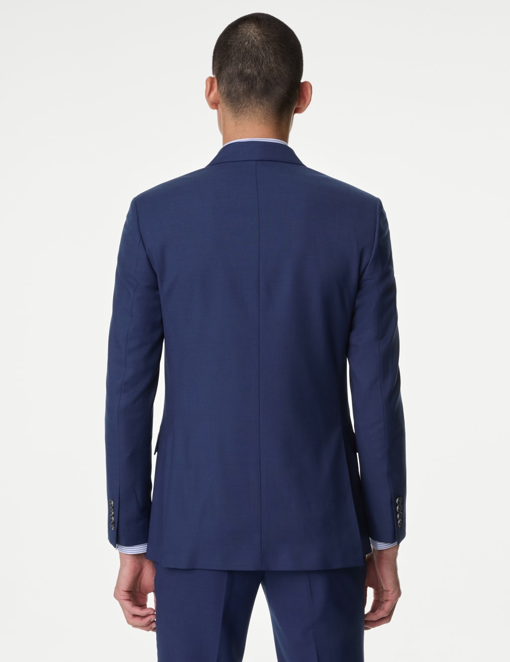 Slim Fit Double Breasted Jacket with Stretch 6 of 7