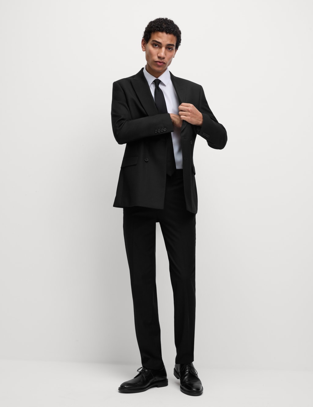 Slim Fit Double Breasted Jacket with Stretch 5 of 8
