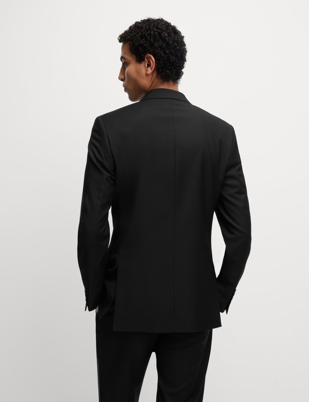 Slim Fit Double Breasted Jacket with Stretch 7 of 8