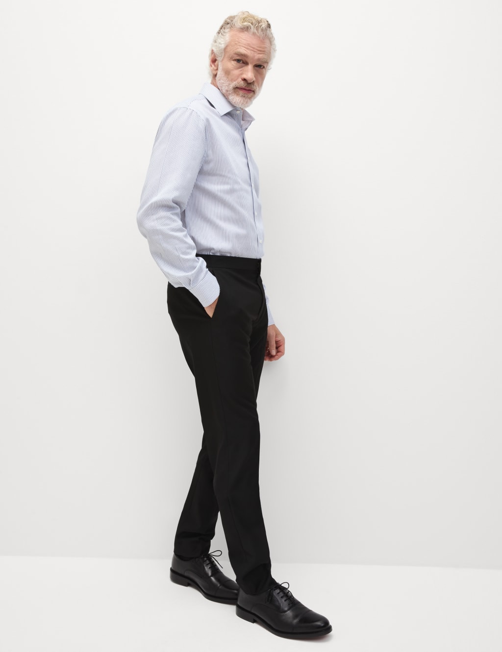 Slim Fit Elasticated Suit Trousers 5 of 7