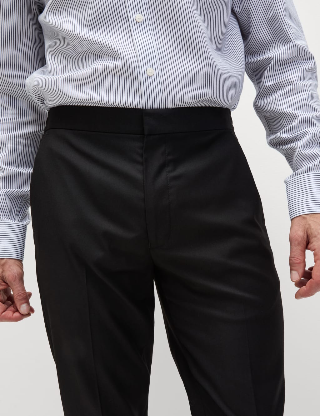 Slim Fit Elasticated Suit Trousers 6 of 7