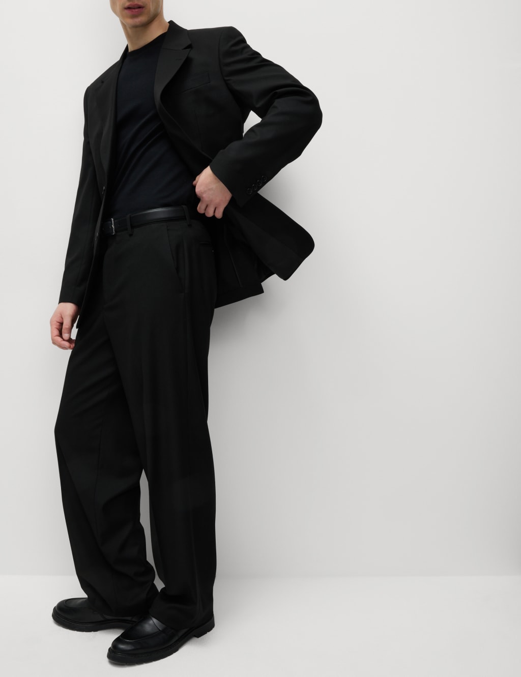 Relaxed Fit Stretch Suit Trousers 4 of 8