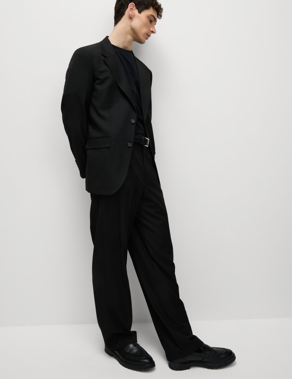 Relaxed Fit Stretch Suit Trousers 5 of 8