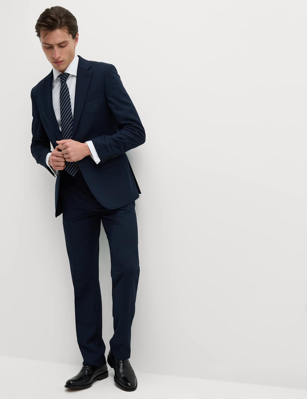 Regular Fit Stretch Suit Trousers 4 of 8