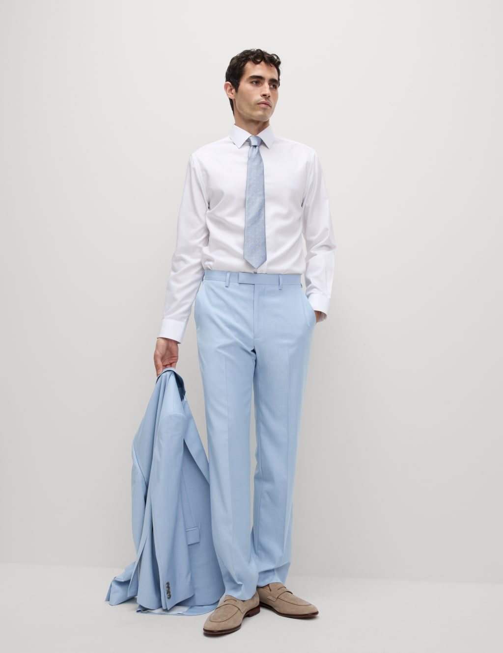 Regular Fit Stretch Suit Trousers 6 of 6