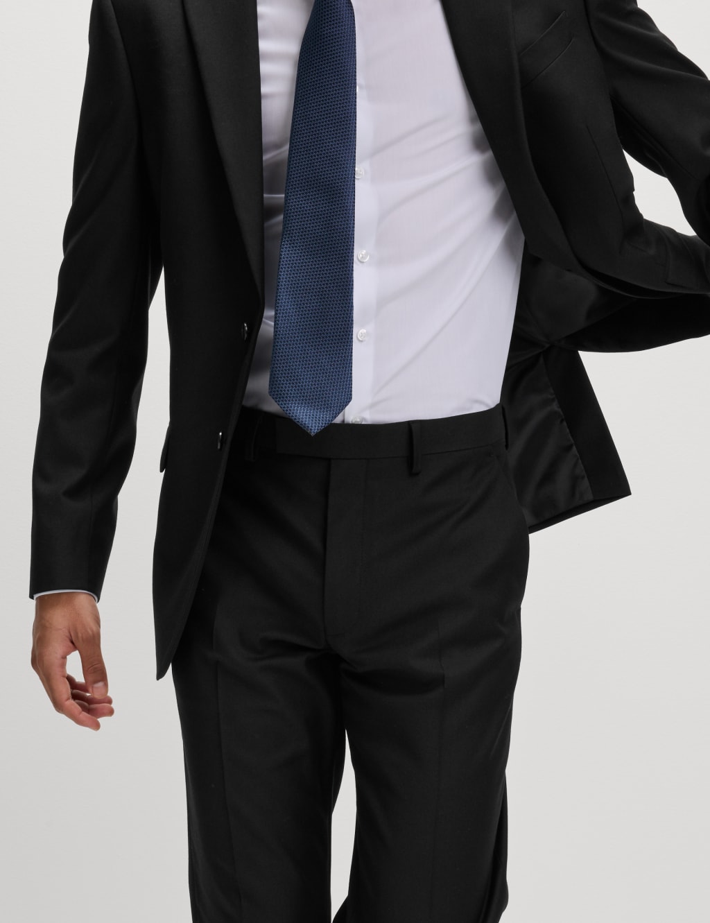 Regular Fit Stretch Suit Trousers 6 of 6