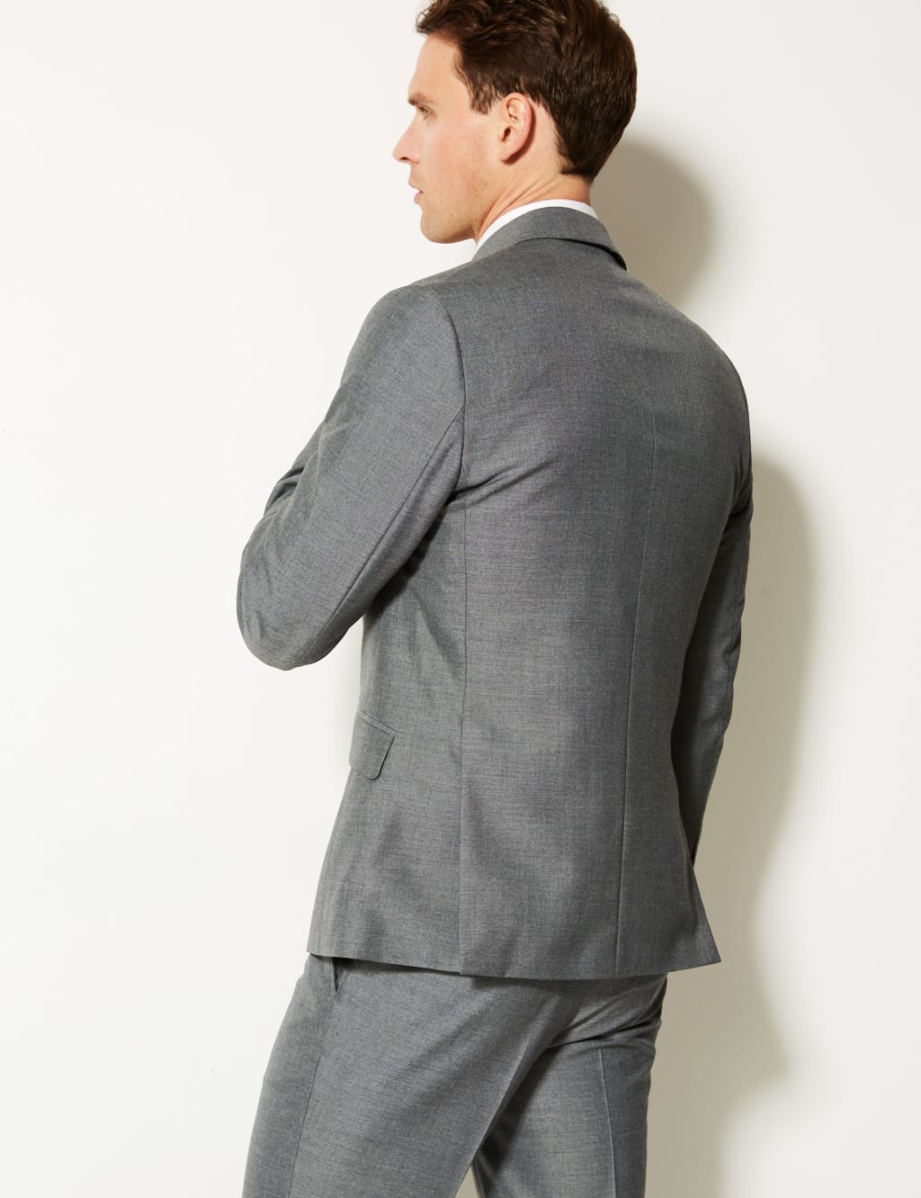Grey slim fit jacket shop