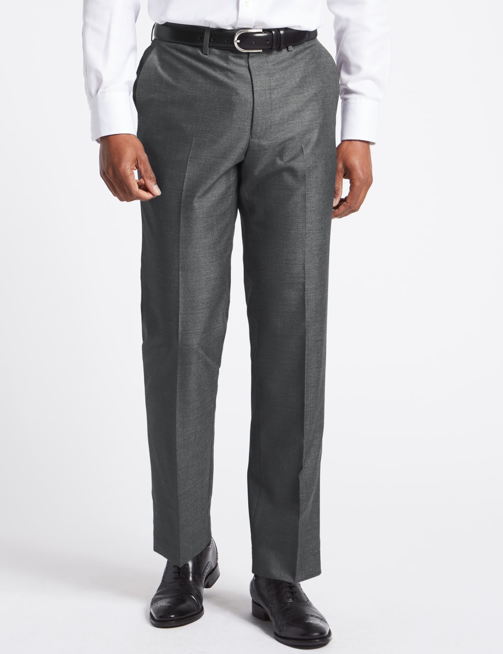 Grey Regular Fit Trousers 1 of 6